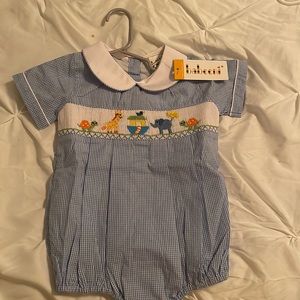 Boys smocked jumper nwt